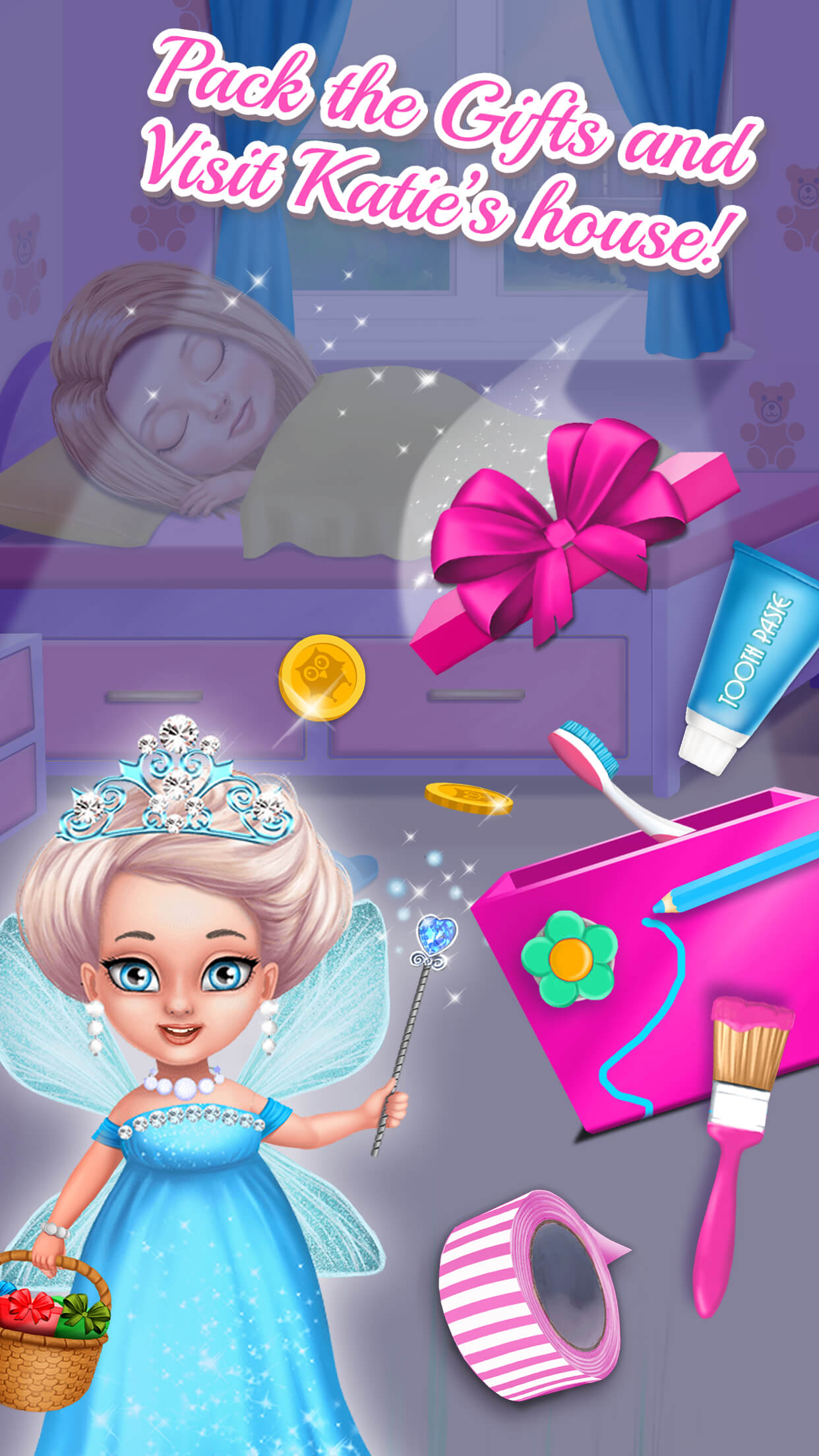 Sweet Baby Girl Tooth Fairy - No Ads screenshot 5