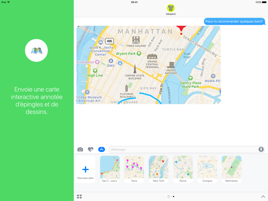 Screenshot #6 pour Mapsages · Messages avec cartes interactives