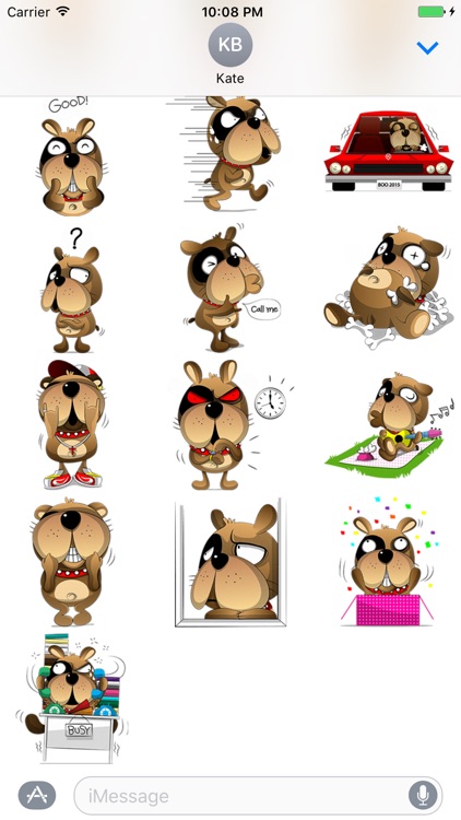 Lazy Dog - Cutest dog stickers for iMessage