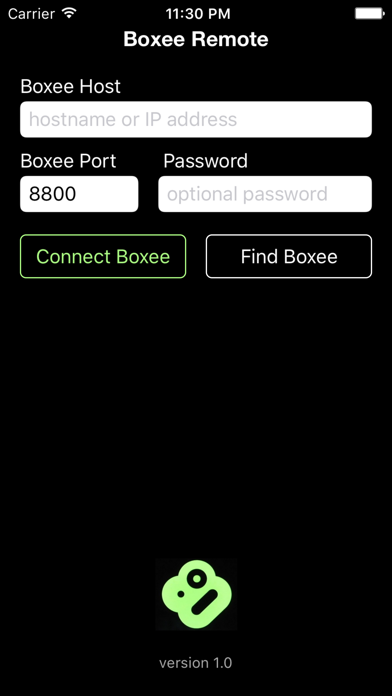 Boxee Remote iPhone screenshot 1 - Utilities app