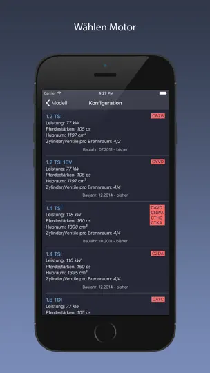 Screenshot von VAG Service - Audi, Porsche, Seat, Skoda, VW. auf dem iPhone 3