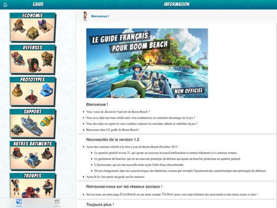 Screenshot #5 pour Guide français pour Boom Beach - Astuces, stratégies, vidéos