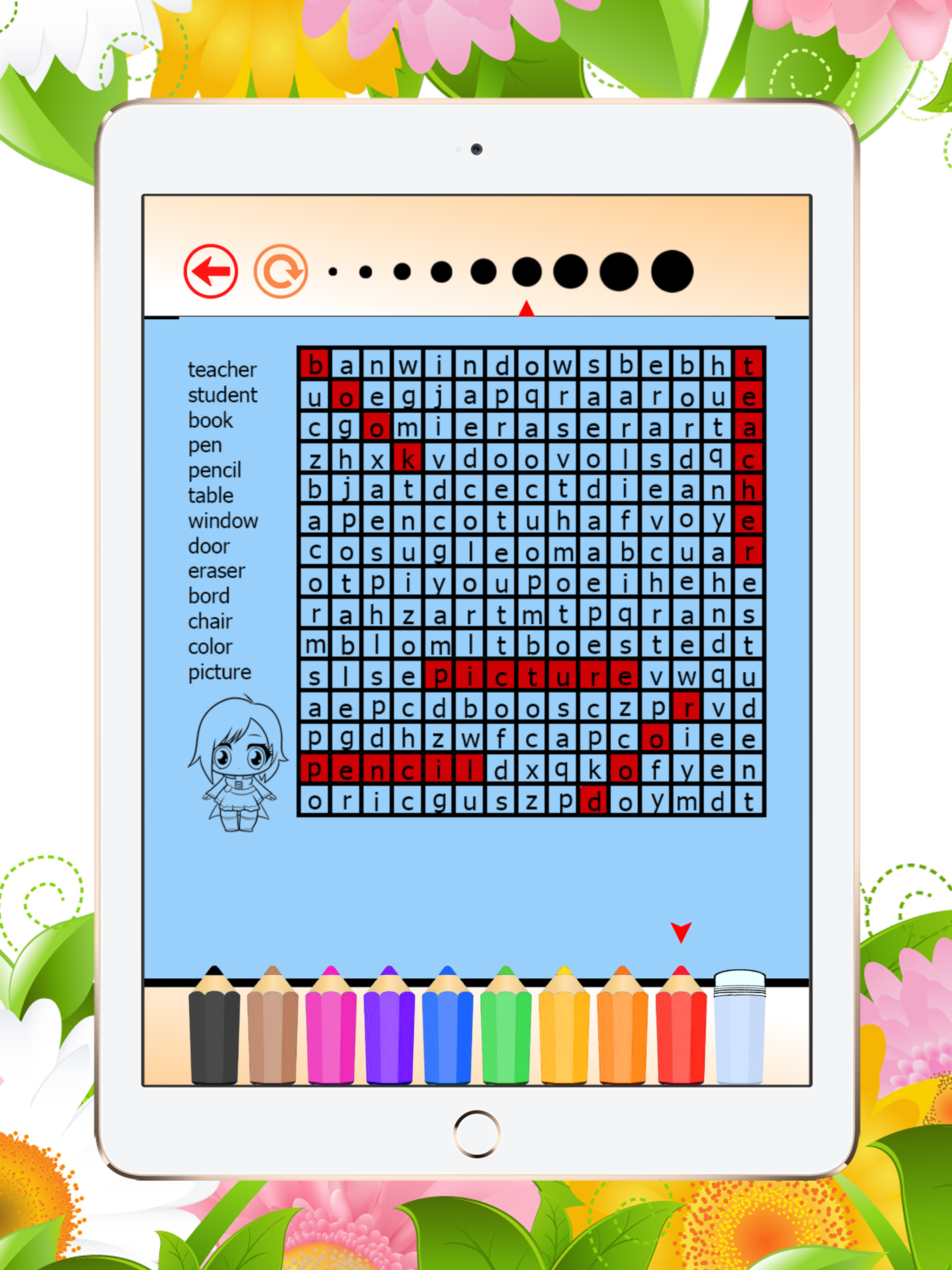 Crossword game for intelligent: Word Search puzzle in the letters table screenshot 6