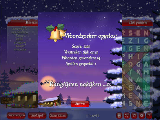 Screenshot #5 for WordSearch Christmas (Dutch)