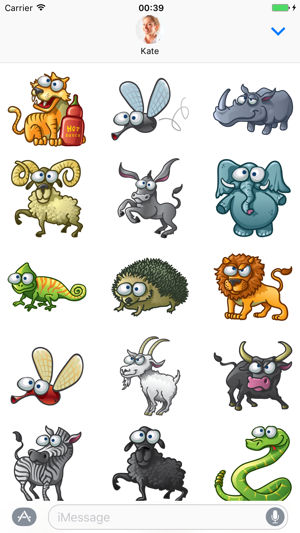 瘋狂動物 - 貼紙為iMessage(圖2)-速報App