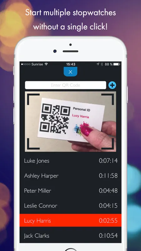 QR Stopwatch screenshot 1 of 5