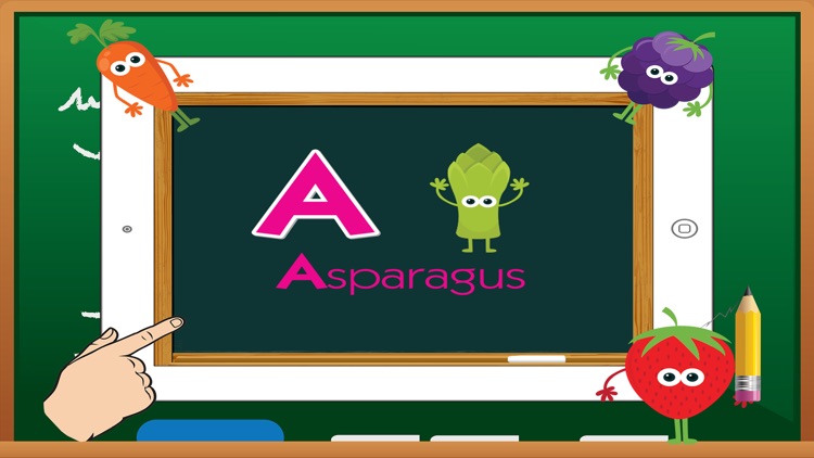 A-Z English Alphabet Kids - Fruits and Vegetables screenshot-4