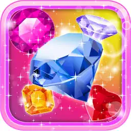 Crystal Insanity - Match 3 Diamond & Jewels Mania app icon