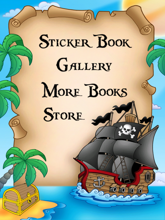Pirate Sticker Book! iPad screenshot