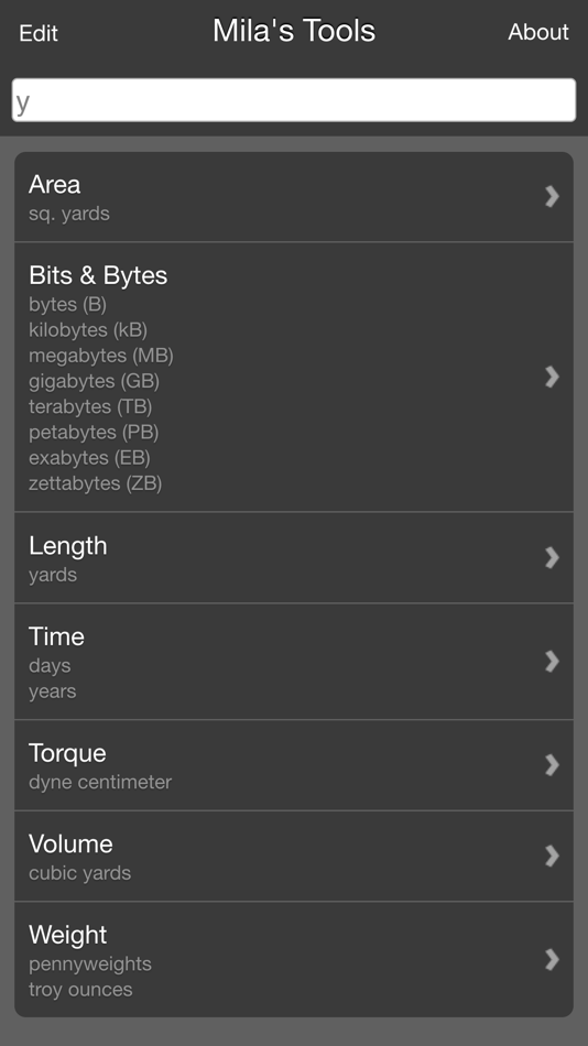 #3. Mila's Tools Unit Converter (iOS) 由: Scott DeSapio