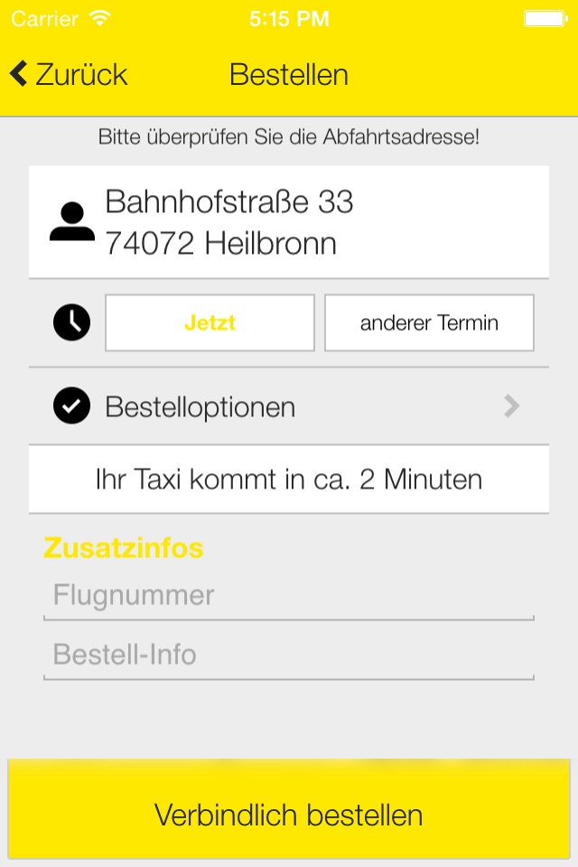 Taxi Heilbronn screenshot 2