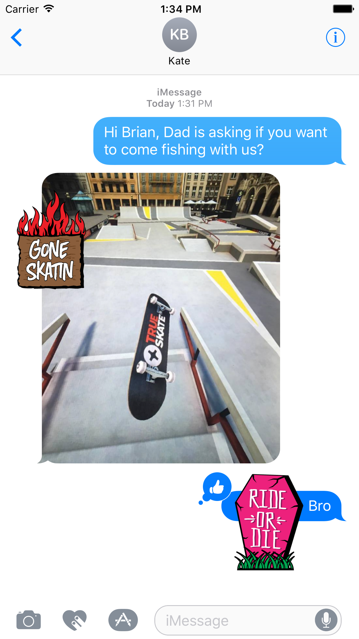 True Skate Stickers