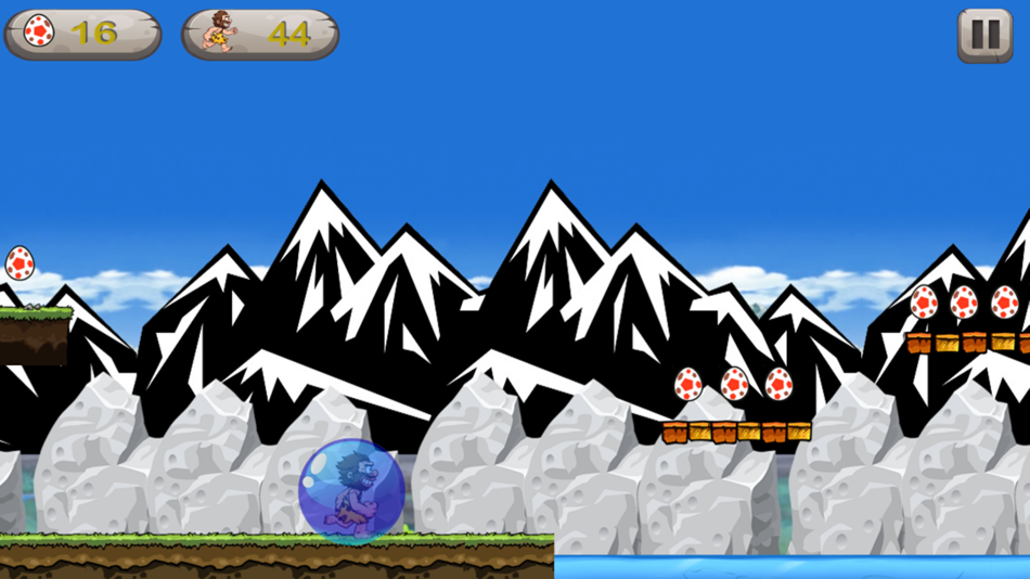 #3. Caveman Hero - Run and Jump Collect Dinosaur Eggs (iOS) 由: Marut Srimarueang