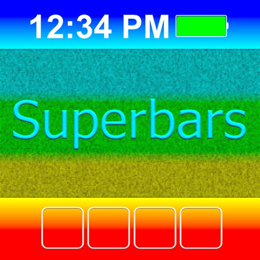 Superbars: create wallpapers with colored bars and frames to change the look of your Home & Lock screens
