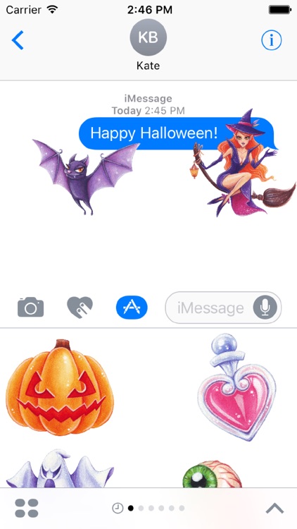 Halloween Hand-Drawn Stickers