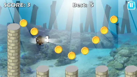 The Yellow Little Submarine Flappy Dive Adventures