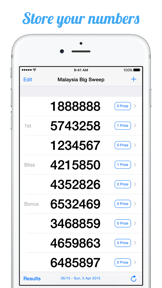 Malaysia Big Sweep Results screenshot