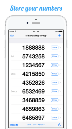 Malaysia Big Sweep Results screenshot 3