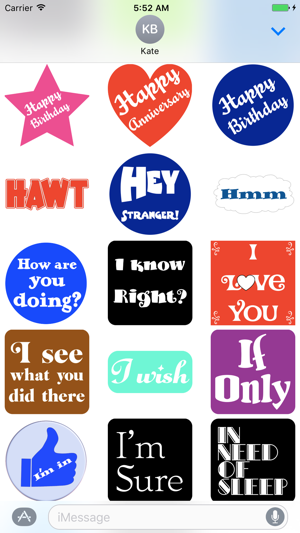 Sticker Phrase - stickers for iMessages(圖3)-速報App