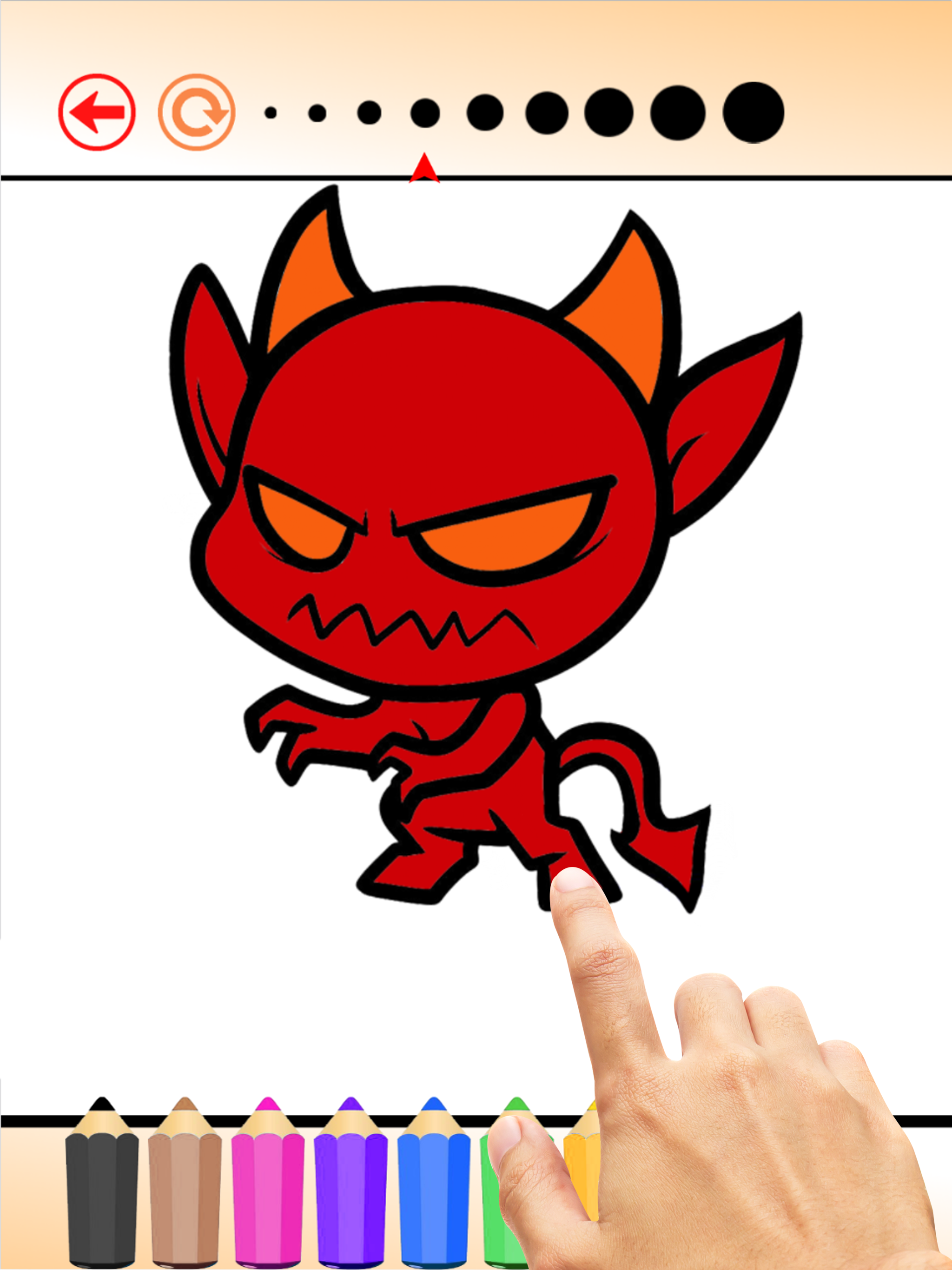 The Ghost Coloring Book Free Games HD: Learn to draw and color a devil, witch, skull and more screenshot 6