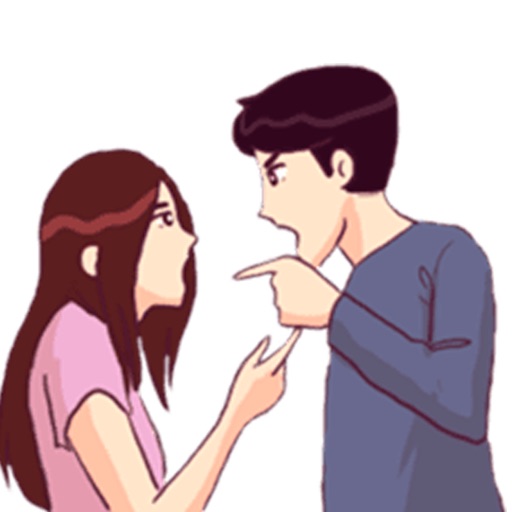 Angry Couple Stickers icon