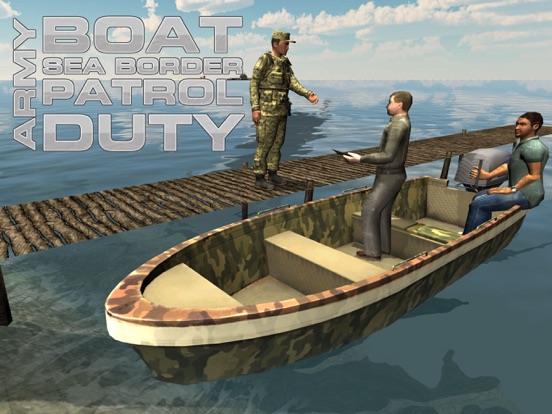 軍ボート海の国境パトロール - 本物のミニ船の航行＆射撃シミュレーターのゲームのおすすめ画像1