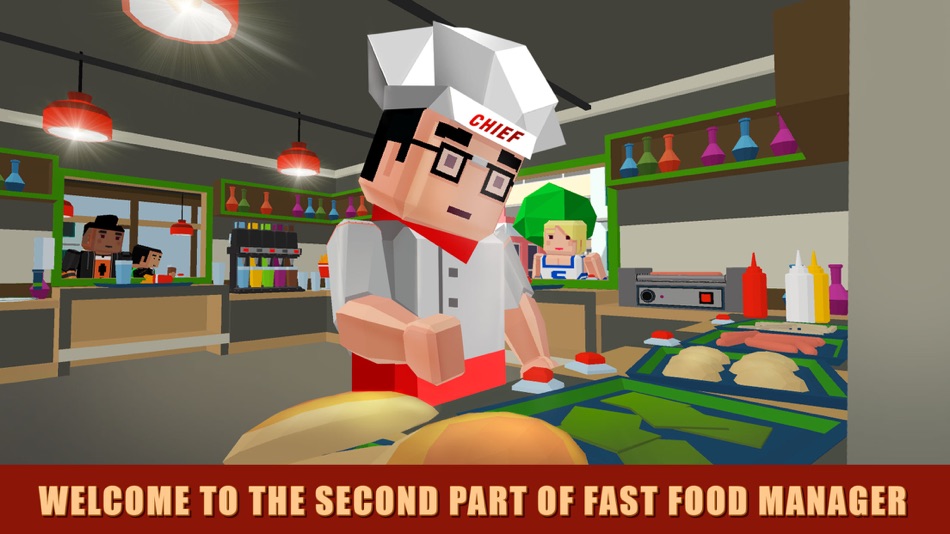 #1. Pixel Burger Simulator 3D - 2 (iOS) Podle: Tayga Games OOO