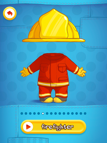 Dress Up : Professions - Occupations puzzle game & Drawing activities for preschool children and babies by Play Toddlers (Free Version for iPad) screenshot 2
