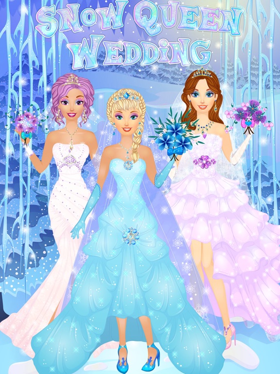 Снежная королева свадьба - игры для девочек на iPad