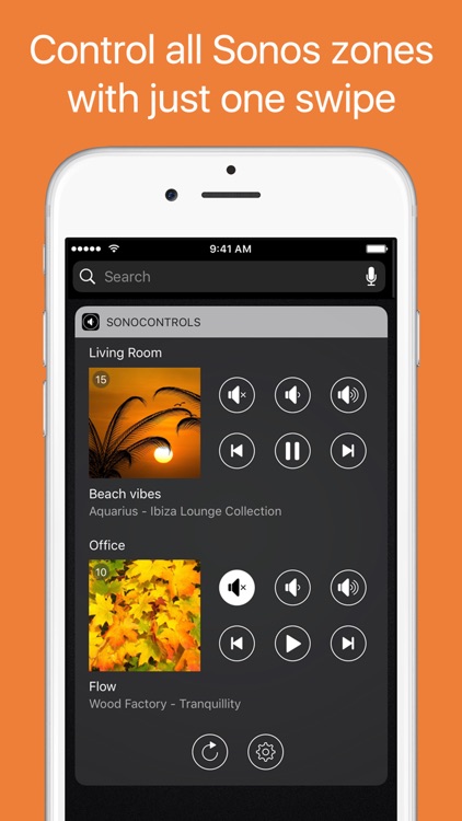 SonoControls - controller widget for Sonos