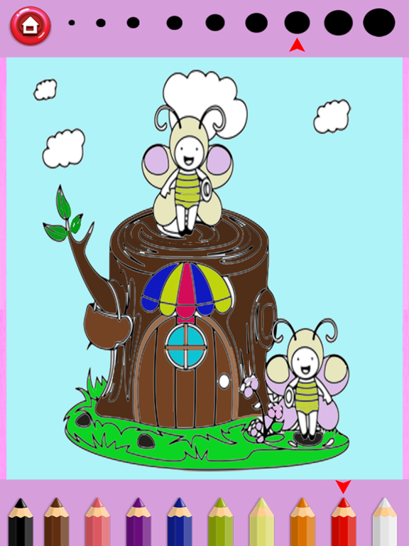 Screenshot #6 pour Filles Coloring Book petites fées