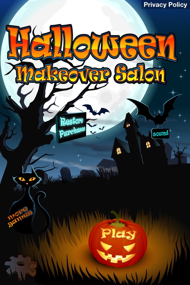 Halloween Makeover Salon - Kids Makeup Games screenshot 4
