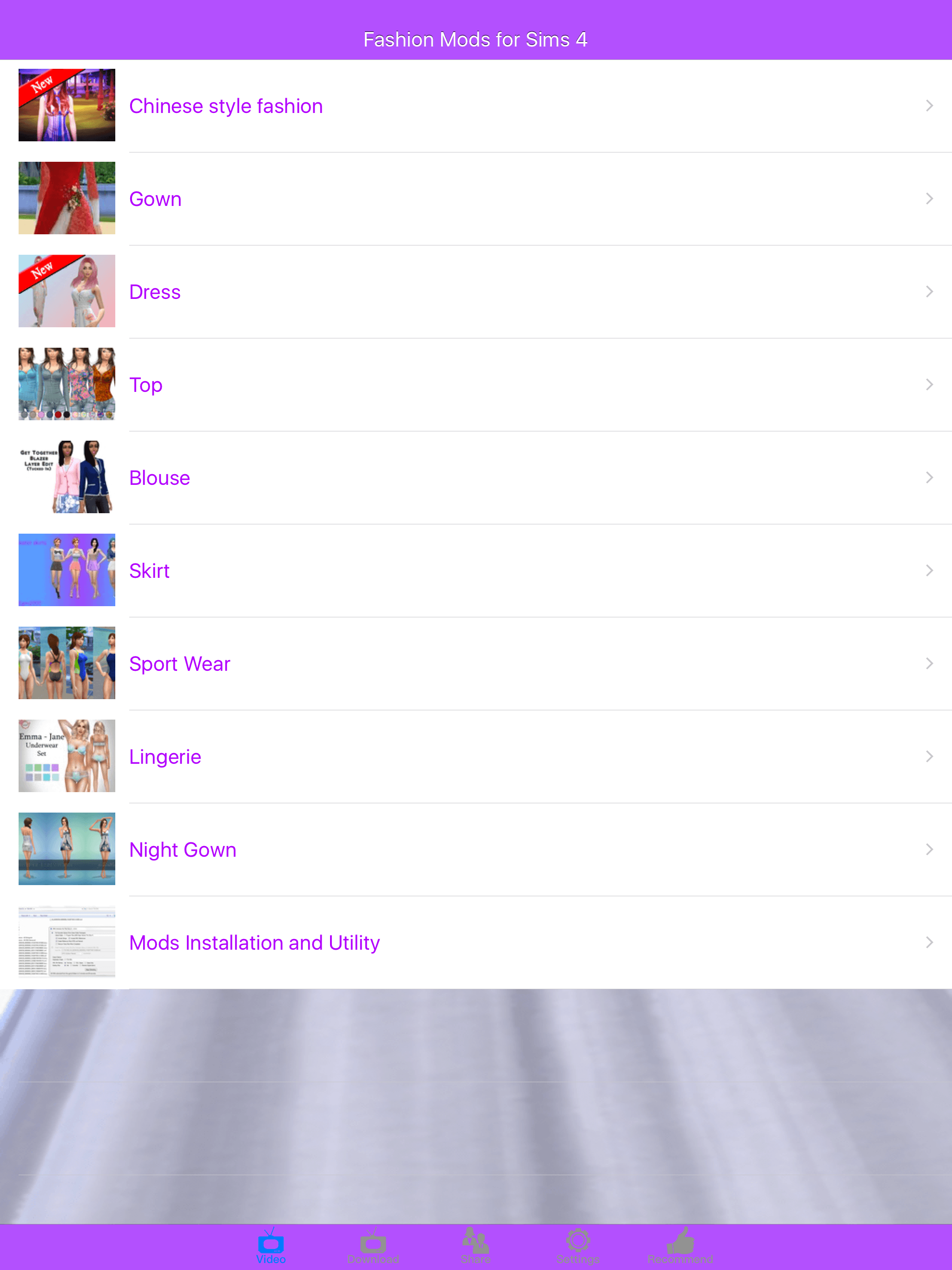 Fashion Mods for Sims 4 (Sims4, PC)
