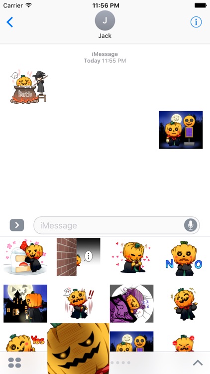 Pumpkin Halloween Stickers for iMessage