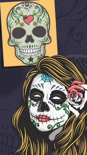 Sugar Mexican skull - Coloring book for adults(圖1)-速報App