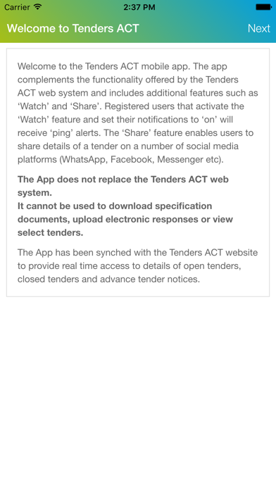 How to cancel & delete Tenders ACT from iphone & ipad 1