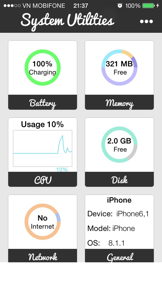 System Utilities - Check System Information,Memory screenshot