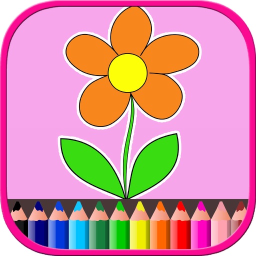 Flower Coloring Books For Kids icon