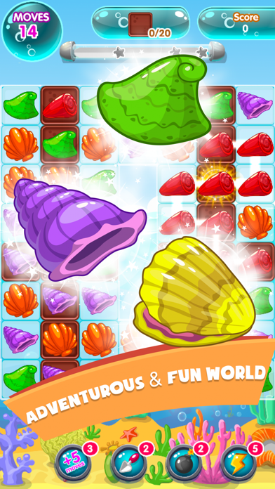 Screenshot #1 pour Ocean Crush Harvest: Match 3 Puzzle Free Games