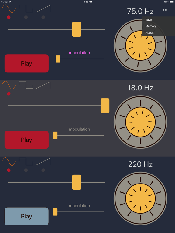 Frequency Sound Generator iPad screenshot 1 - Utilities app
