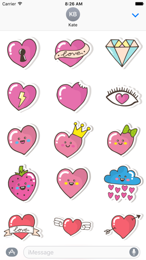 Heart Stickers - Decorate Text & iMessage(圖2)-速報App