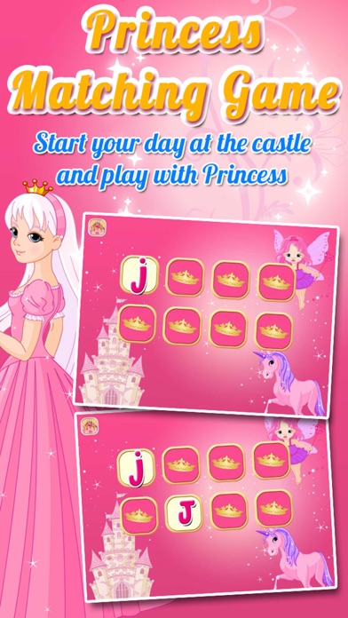 Screenshot #1 pour Princess Matching and Learning Game for Kids