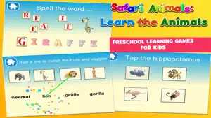 Safari Animals Preschool First Word Learning Game screenshot #5 for iPhone