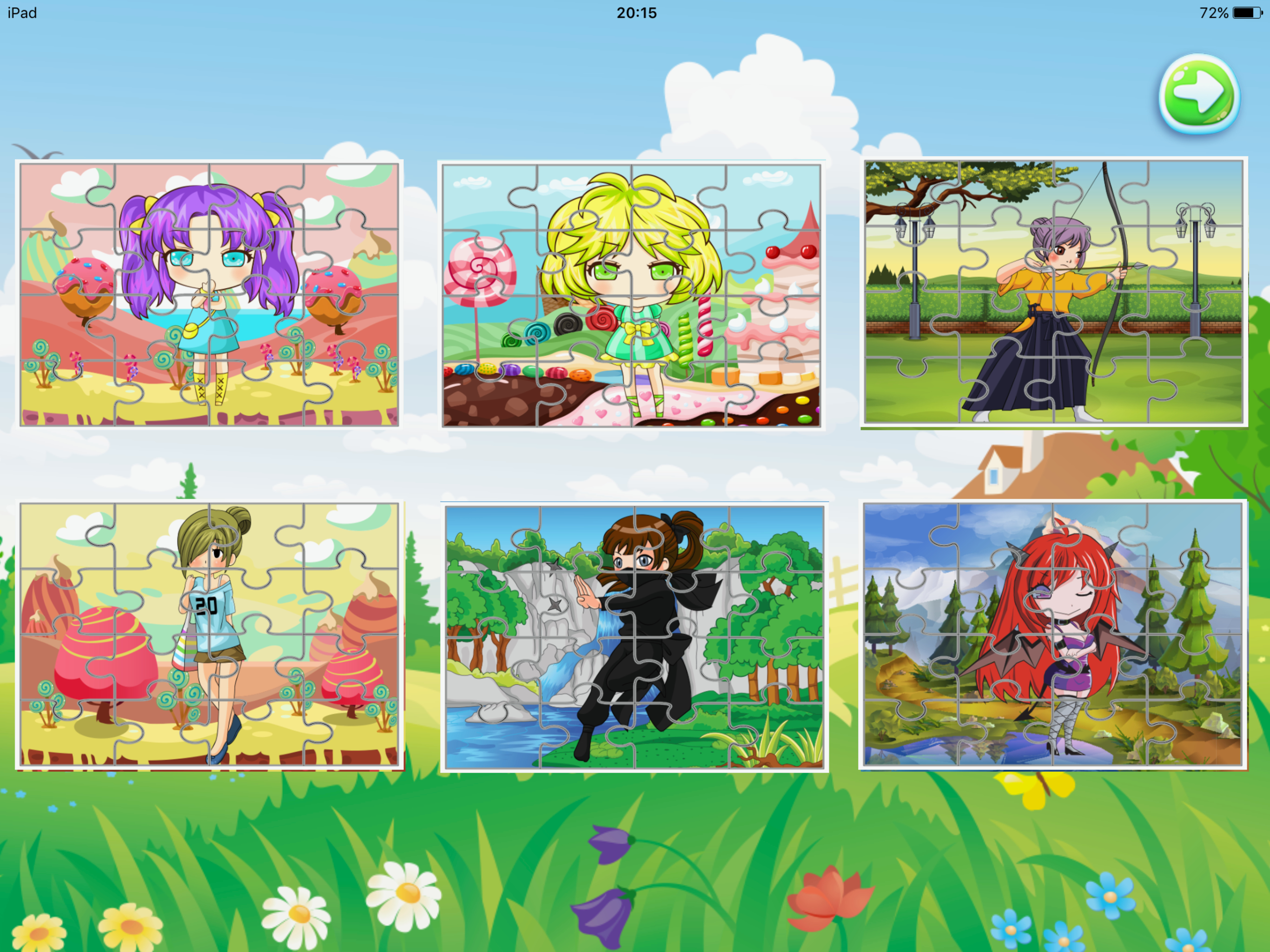 jigsaw anime learning game for kids 4th grade free screenshot 8