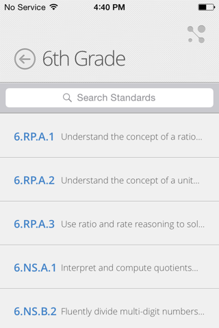 Oregon Content Standards screenshot 3