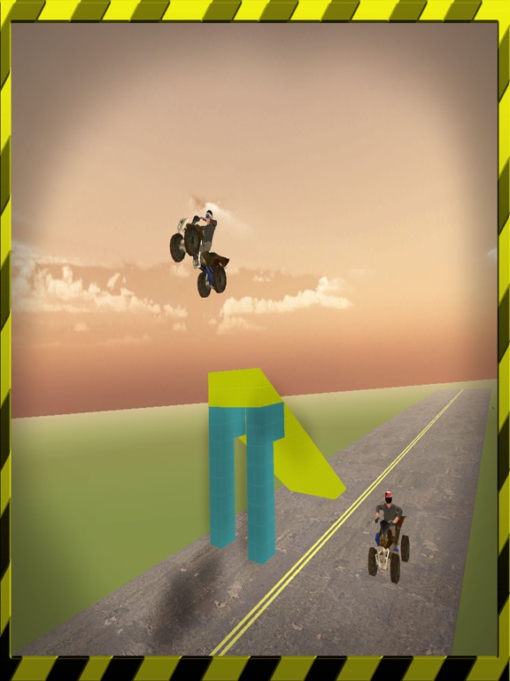 The adventurous Ride of Quad bike racing game 3D iPad screenshot