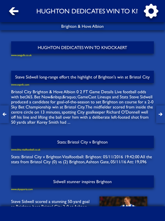 Screenshot #6 pour All The News - Brighton & Hove Albion Edition