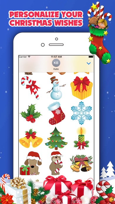 300 Christmas Stickersのスクリーンショット3 300 Christmas Stickersのスクリーンショット3