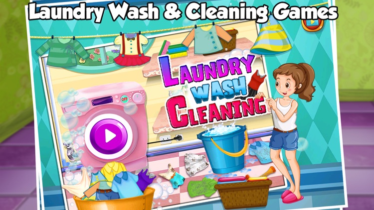 Kids Laundry Washing Clothes For Girls