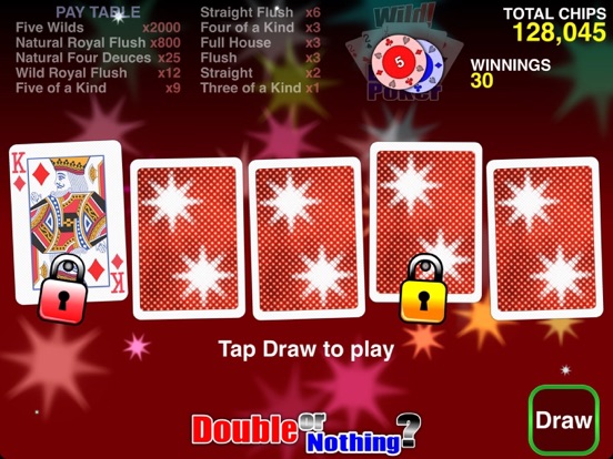 Wild Dream Poker - Deuces Wild iPad screenshot